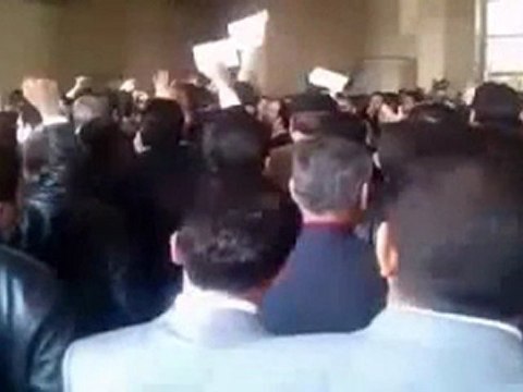 فري برس حلب القصر العدلي اعتصام المحامين 5 3 2012