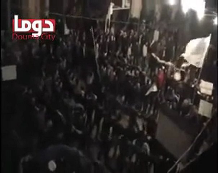 فري برس ريف دمشق دوما مسائية في ساحة الحرية طالع ع الموت يا 5 3 2012