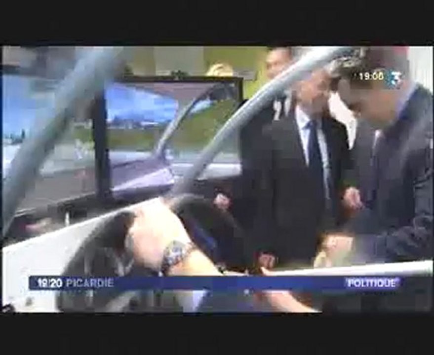 France 3 - Eric CIOTTI aux côtés de Nicolas SARKOZY pour visiter l'EPIDE de Saint Quentin