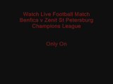 watch Live Football Match Stream Between Benfica vs Zenit St Petersburg