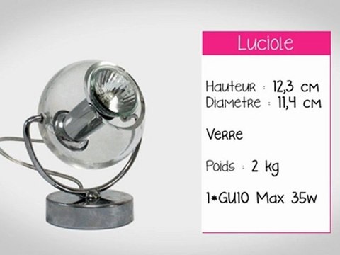 Applique en verre transparente de Illumine Design - Luciole