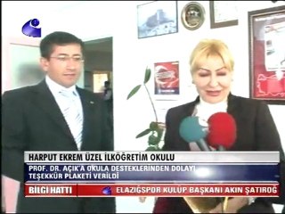 Prof. Dr. Yasemin Açık'a Teşekkür Plaketi