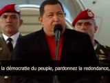 Déclaration d'amour du Président Hugo Chavez à son peuple et à sa Patrie !