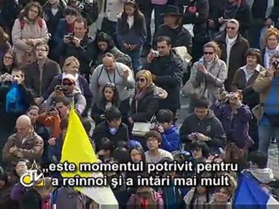 Benedict al XVI-lea: În Postul Mare să privim mereu la Dumnezeu