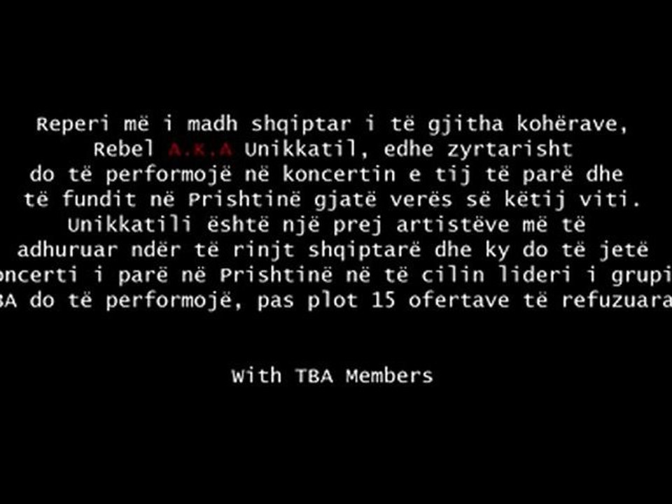 Rebel a.k.a Unikkatil po vjen 2012