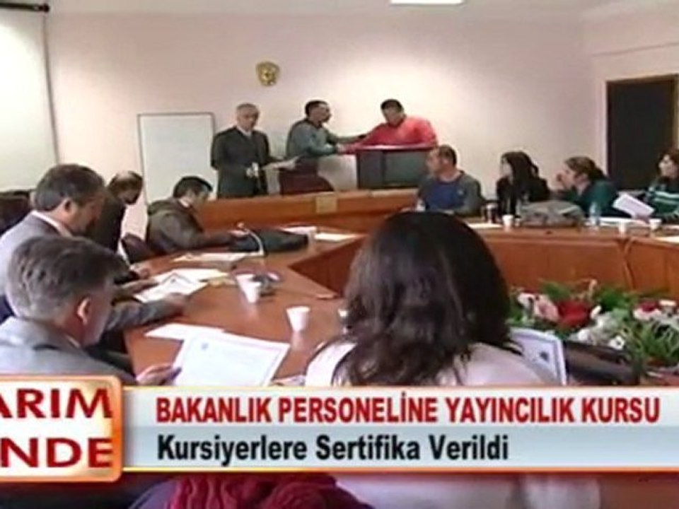 BAKANLIK PERSONELİNE YAYINCILIK KURSU 06.03.2012