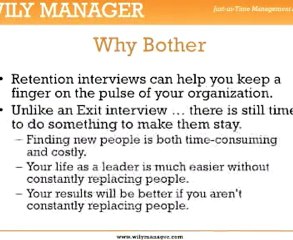 The Retention Interview - A Step by Step Guide for Managers