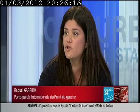 Raquel Garrido (FDG) face à Salima Saa (UMP) sur France24
