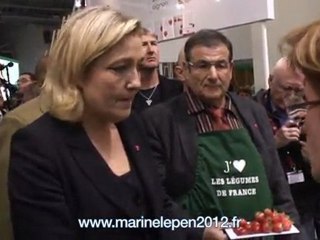 Marine Le Pen, seule candidate à défendre les maraîchers Français