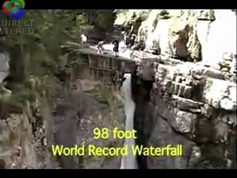 Extreme kayaking waterfall drop world record. Extreme kayaking