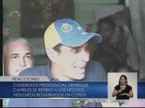 Capriles: mientras “más violentos se pongan, mayor será el castigo” el 7 de octubre