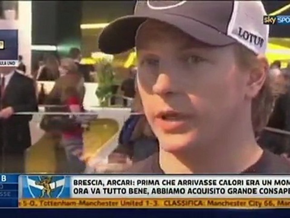 Kimi Räikkönen at Autosalon Genf 6.3.2012