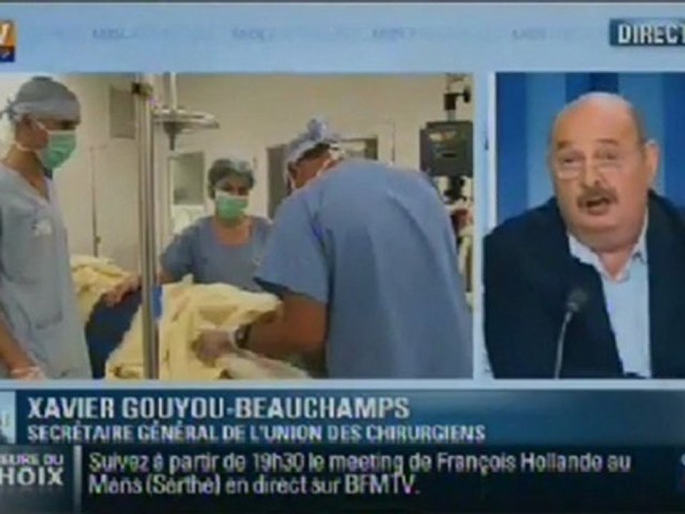Dépassements d'honoraires BFMtv Xavier GOUYOU BEAUCHAMPS