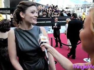 Anne-Sophie Bishon at the 84th Academy Awards Red Carpet