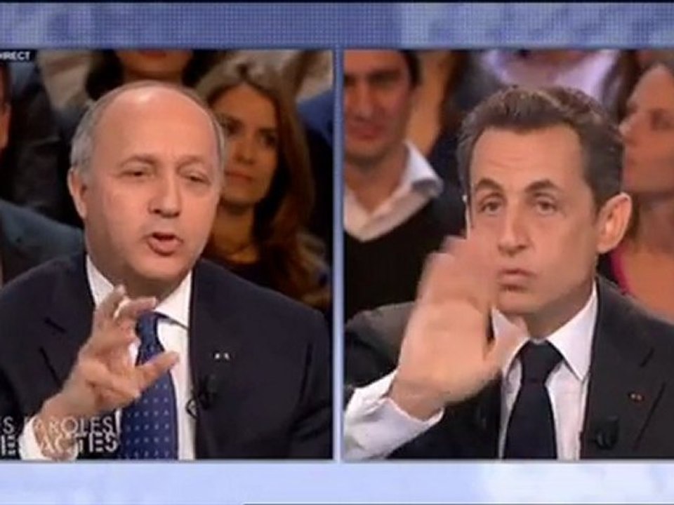 Sarkozy tacle Fabius quand il comparait Hollande à une fraise des bois