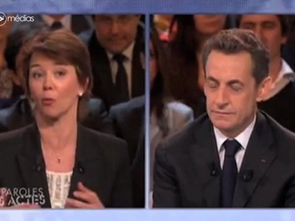 Nicolas Sarkozy règle ses comptes avec la journaliste Hélène Jouan dans "Des paroles et des actes"
