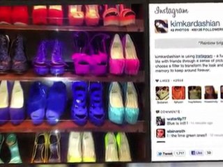 Coup d'œil sur la collection de chaussures de Kim Kardashian