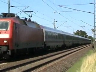 BR120 mit IC bei Bornheim von Köln nach Koblenz