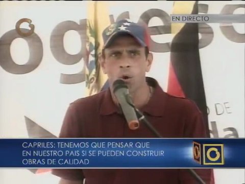Capriles: “Yo no hablo de un proyecto colectivo y de país”