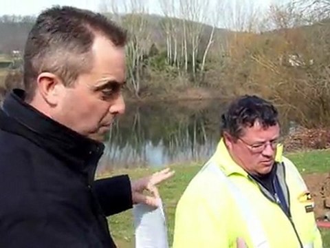 Forage dirigé sous la Dordogne à Port-Sainte-Foy-et-Ponchapt