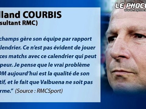 Info Chrono : Courbis pas tendre avec l'OM