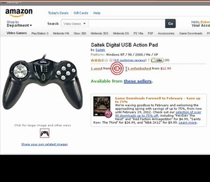 PC Game Pad - USB Game Pads - USB Gamepad - Saltek