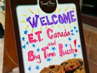 Big time rush bakes cookies with ET canada