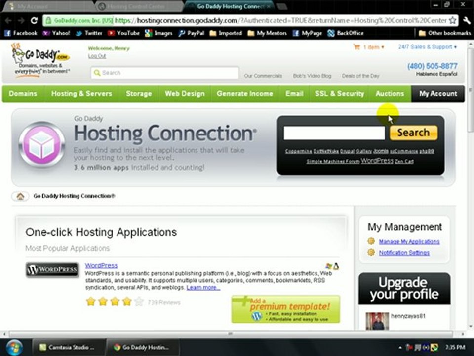 Setting Up Your Hosting Account and Installing Wordpress...