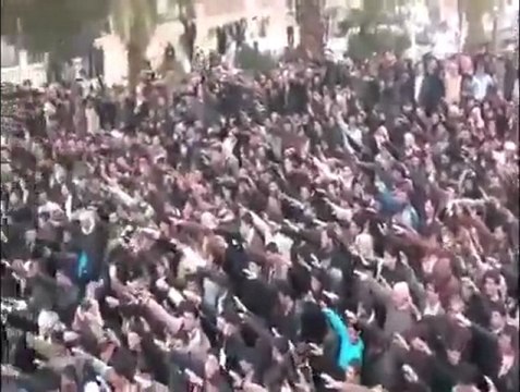 فري برس ادلب جرجناز قسم أهالي جرجناز في متابعة الثورة حتى النصر أو الشهادة أثناء تشيع الشهيد شهم الدرويش 7 3 2012