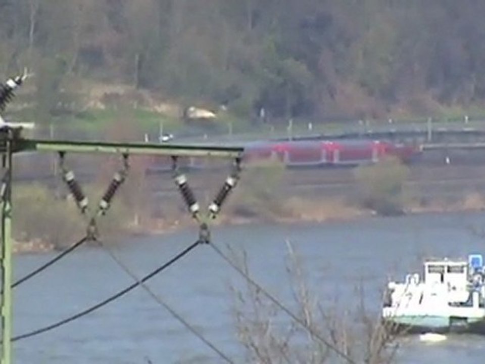 Regioshuttle br650, br101, ice, br146 br643 und br460 nordwärtiger ortseingang remagen