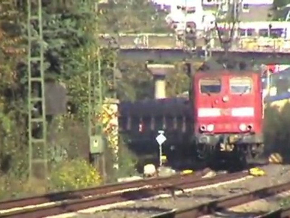 BR185 und BR151 kurz vor dem Bf Bad Honnef bei Rheinbreitbach