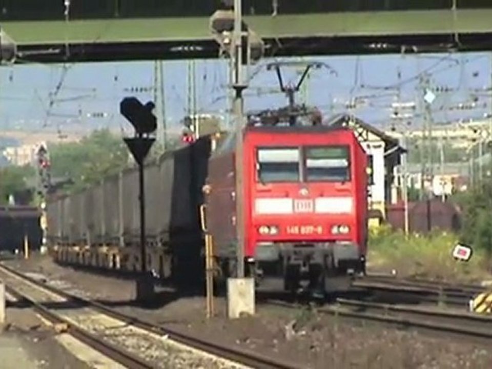 Rail4Chem BR185, BR145, BR143 und BR294 am südlichen Bahnhofsende von Neuwied