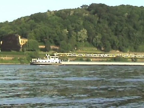 BR101, BR644 Talent, BR460 Desiro, BR146 und ICE I und viele Rheinschiffe