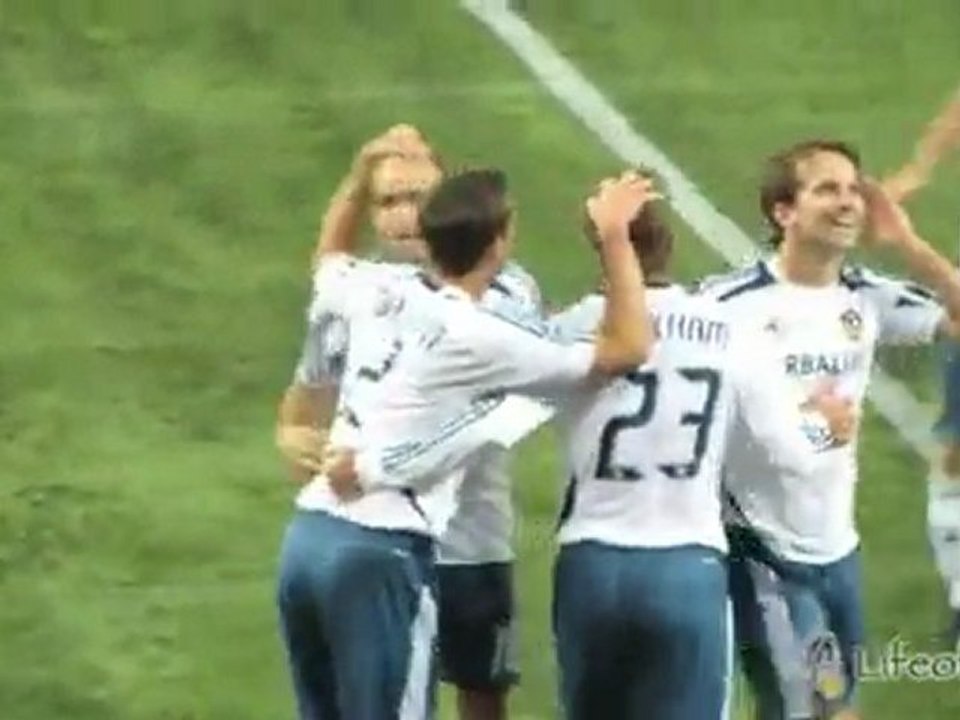 David Beckham reaction to LA Galaxy equaliser