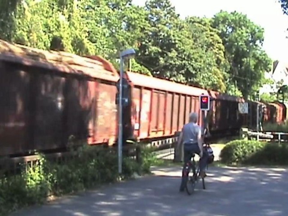 Zugverkehr an der Horchheimer Brücke in Koblenz