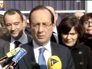 Hollande "comprend" que Sarkozy envisage son retrait s'il n'est "pas élu"