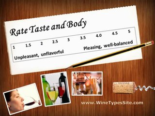 Exciting Wine Tasting Score Card