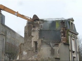 Travaux de démolition à Coutances