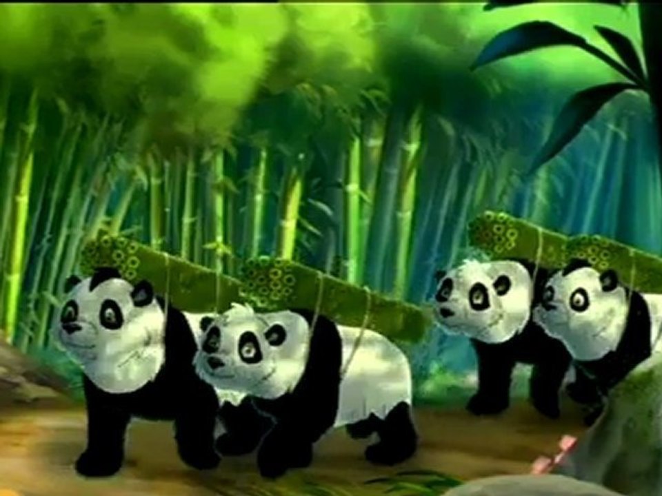 Kleiner starker Panda