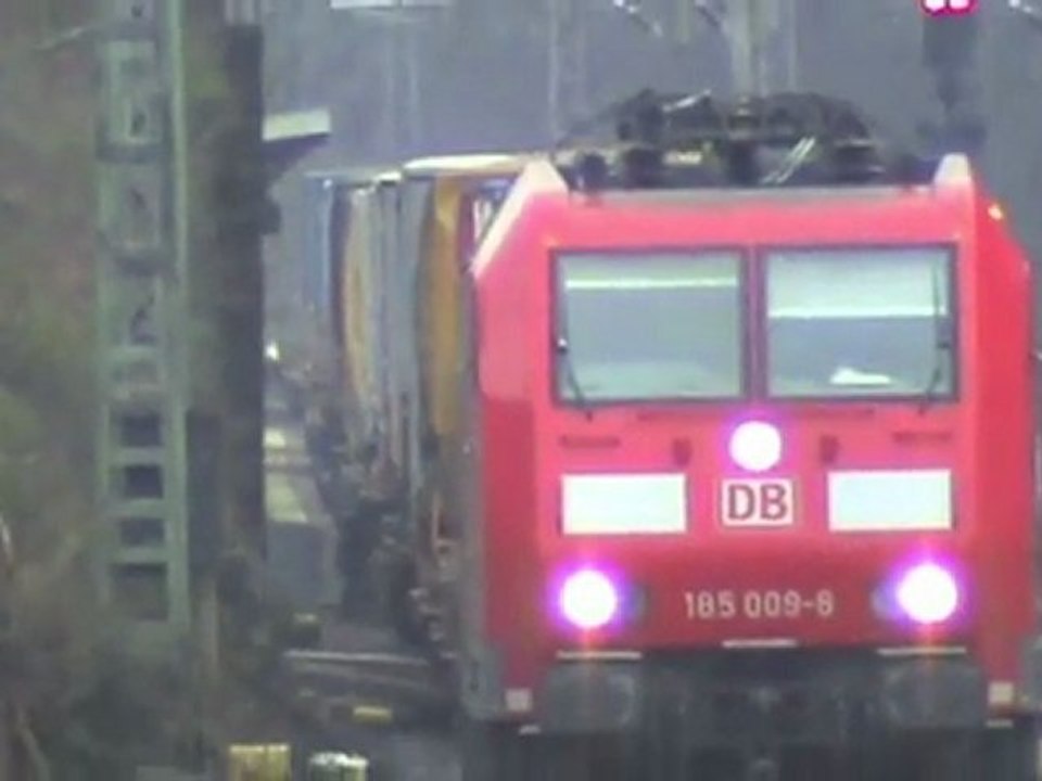 Swiss cargo re482 doppeltraktion, br185, br120, 2x br101, br146, br460 bahnhof brohl