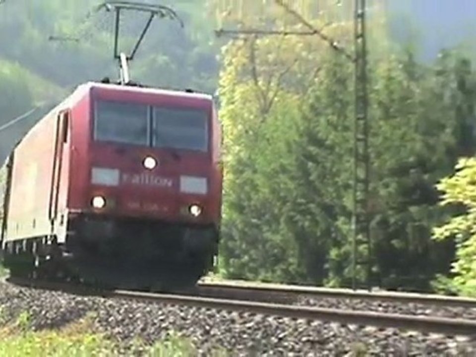 MWB Taurus, 3x BR145, BR185, BR143 Südportal Loreley Tunnel