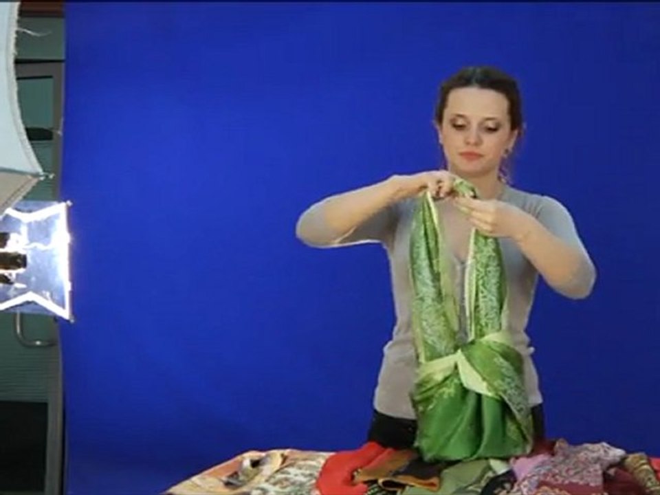 Как лучше завязывать платок How To Tie a Shawl and Scarf