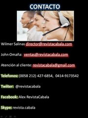 Servicios de Cuñas en TV Holistica en RevistaCabala