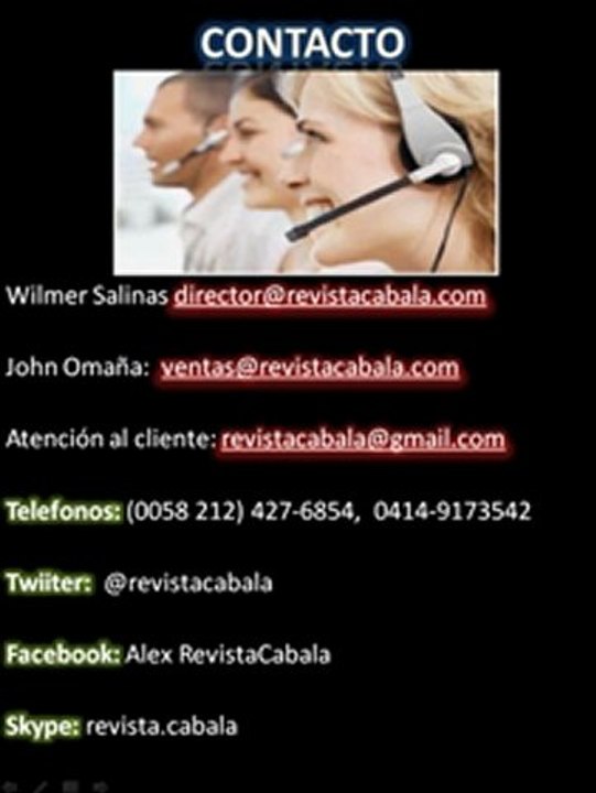 Servicios de Cuñas Radiales en RevistaCabala