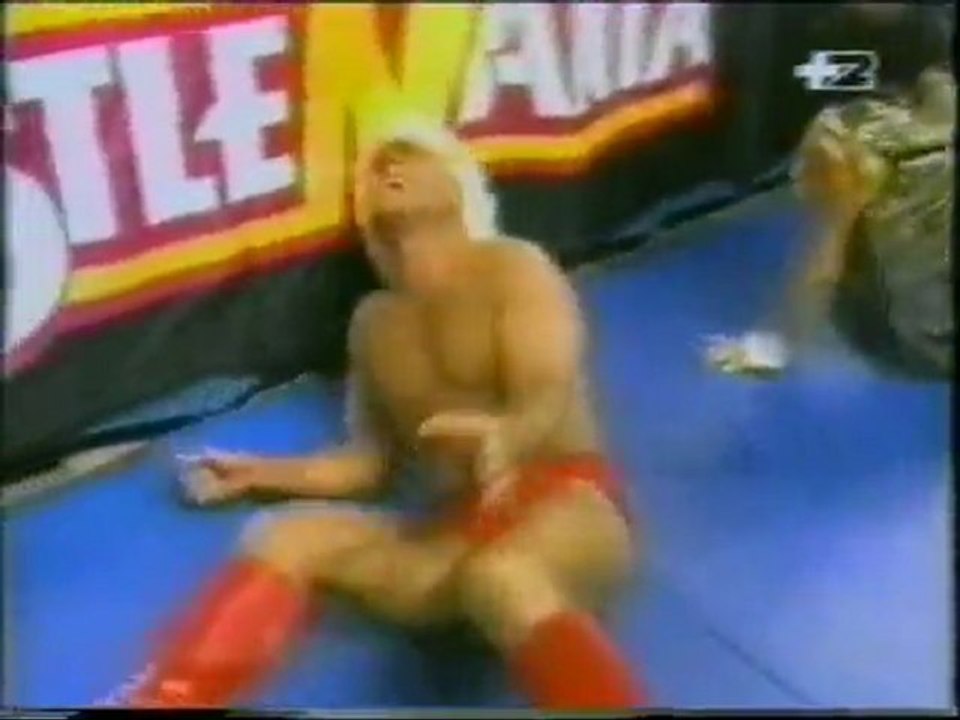 Ric Flair vs Machoman WM 8 (commento di Dan Peterson) parte 2 di 3