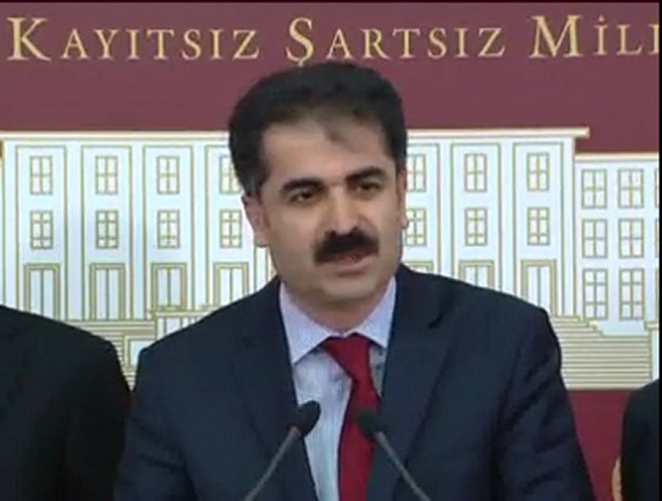 CHP, Dersim Milletvekili Hüseyin Aygün'ün 08.03.2012 Tarihinde Pozantı Raporu'na dair yapmış olduğu basın açıklaması
