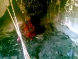 فري برس حماة المحتلة  حي الحميدية  حرق مدرسة يوسف العظمة 8 3 2012
