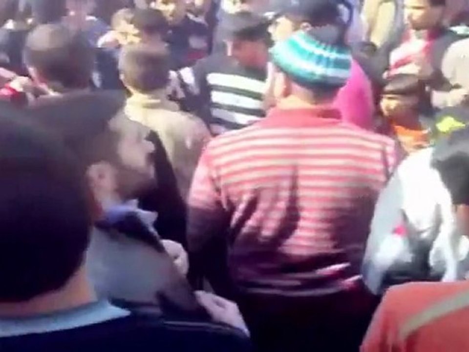 فري برس حماة المحتلة مظاهرة بعد تشييع الشهيد نضال حمص 8 3 2012