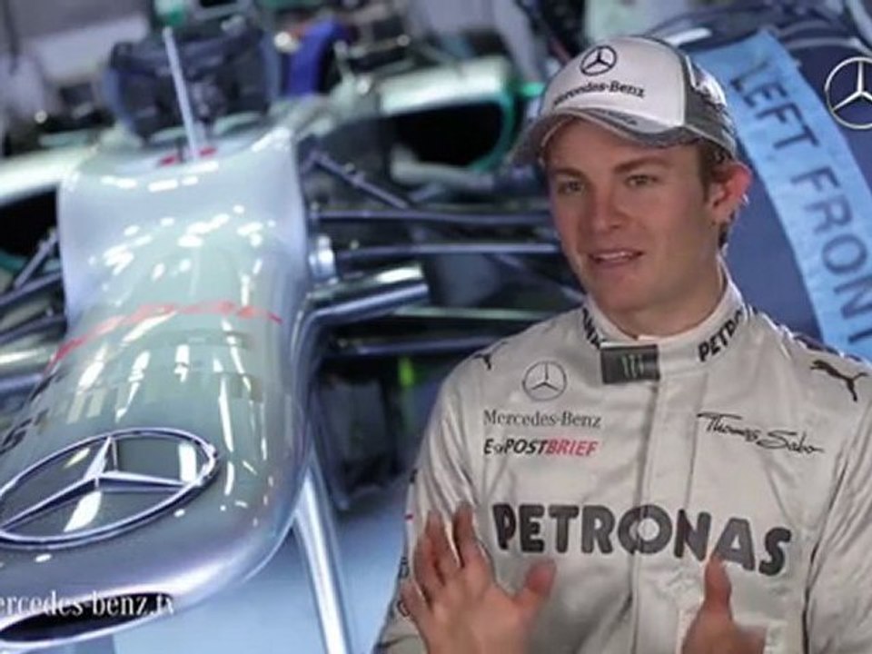 The new Mercedes Benz F1 W03