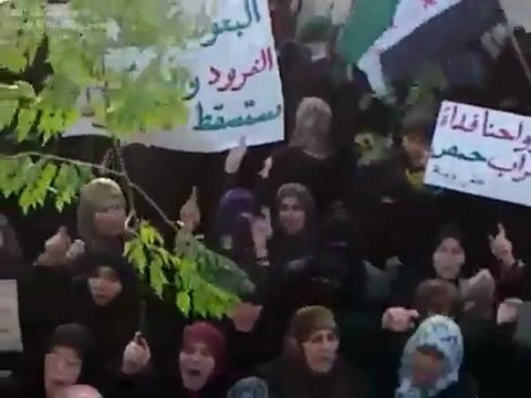فري برس إدلب كفررومة مظاهرة للحرائر نصرة للمدن المنكوبة 8 3 2012